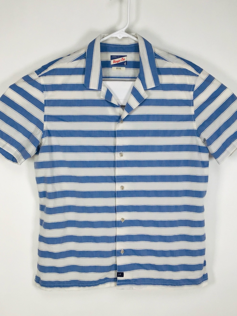 Johnnie-O Hangin Out men’s short sleeve button up shirt medium